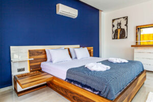 jakuzili yatak odası kiralık villa