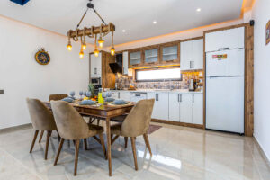 kiralık havuzlu villa mutfak